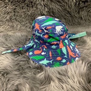 Hatley | Children's Sea Creatures Sun Hat | Blue | Various Sizes